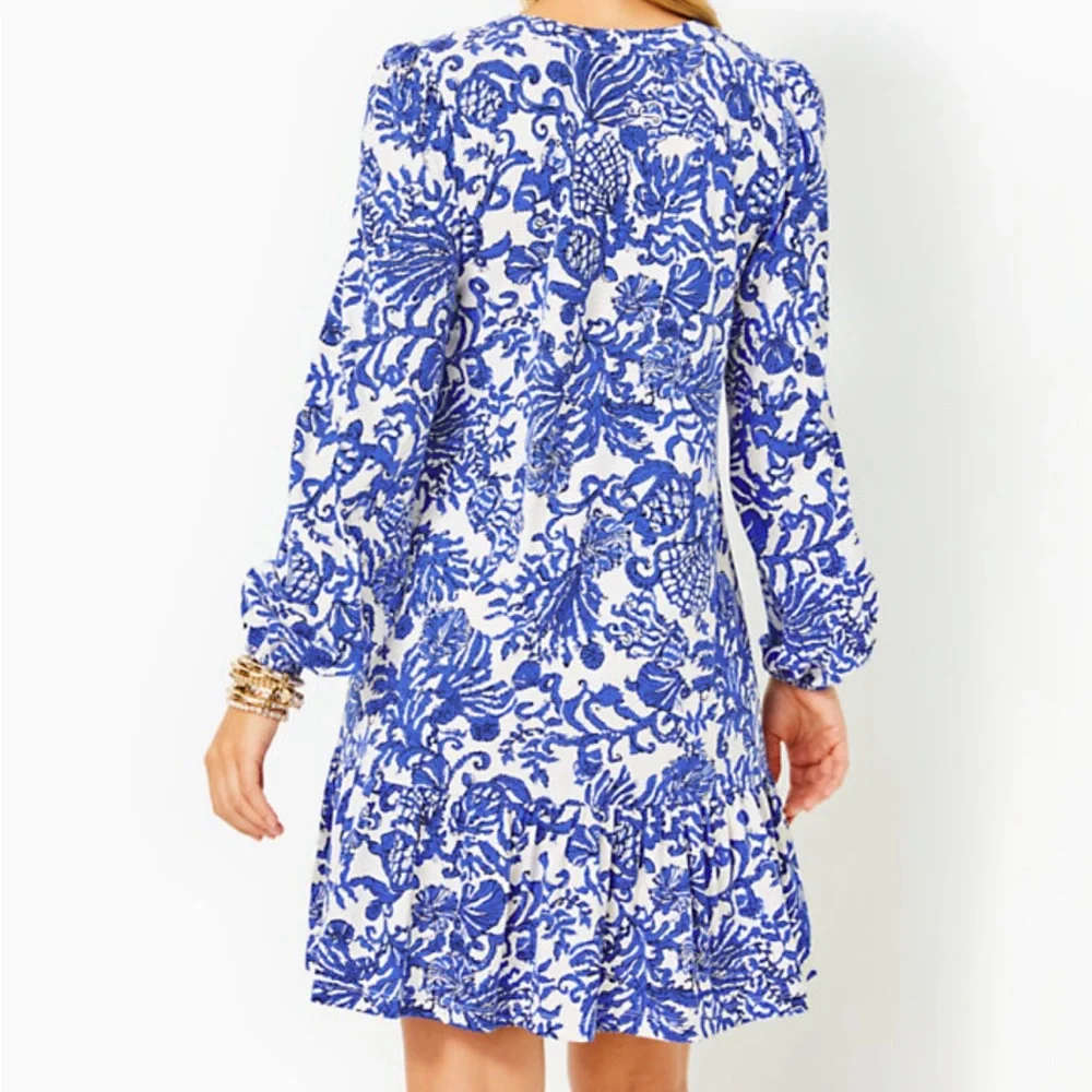 Lilly Pulitzer Alyssa A-Line Cotton Dress - Picture 2 of 9
